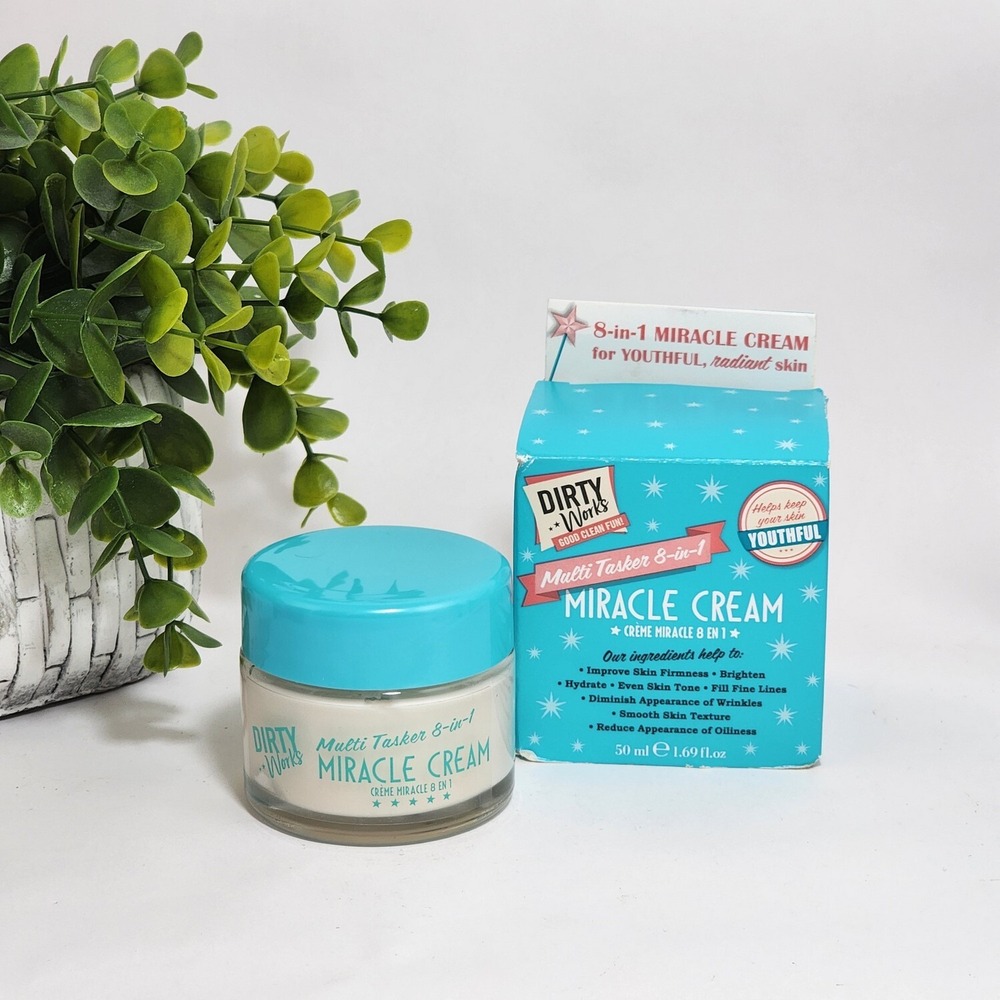 Dirty Works Multitasker 8-in-1 Miracle Face Cream Anti-wrinkle Firming 1.69 oz